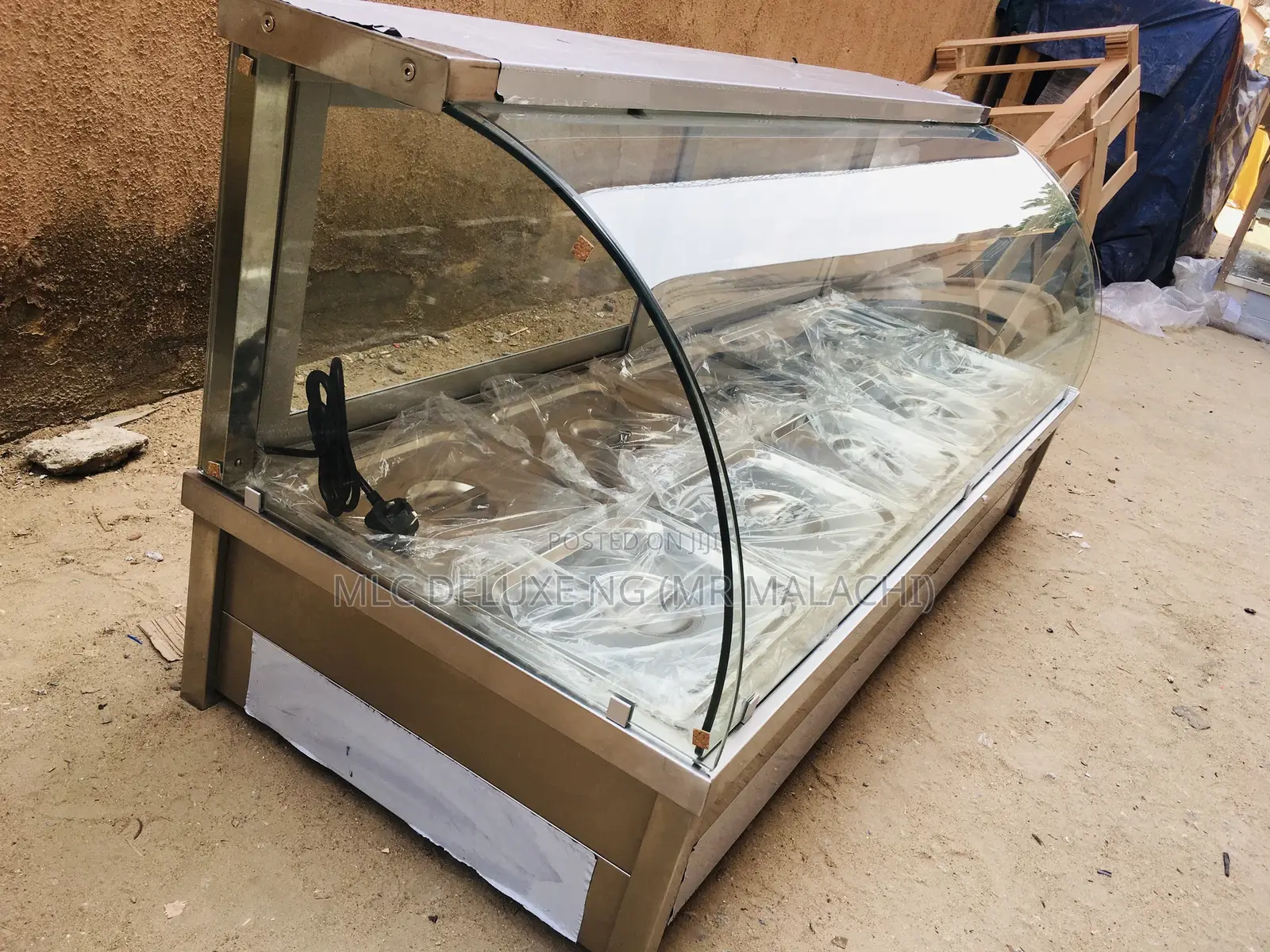 COUNTER TOP Food Display Warmers/Curved Glass Food Warmers