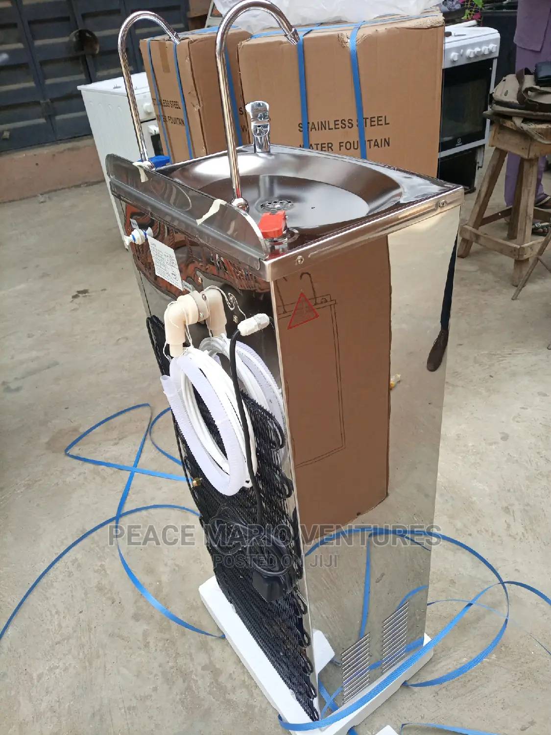 Supermulti Water Fountain With Stainless Surface And Filters