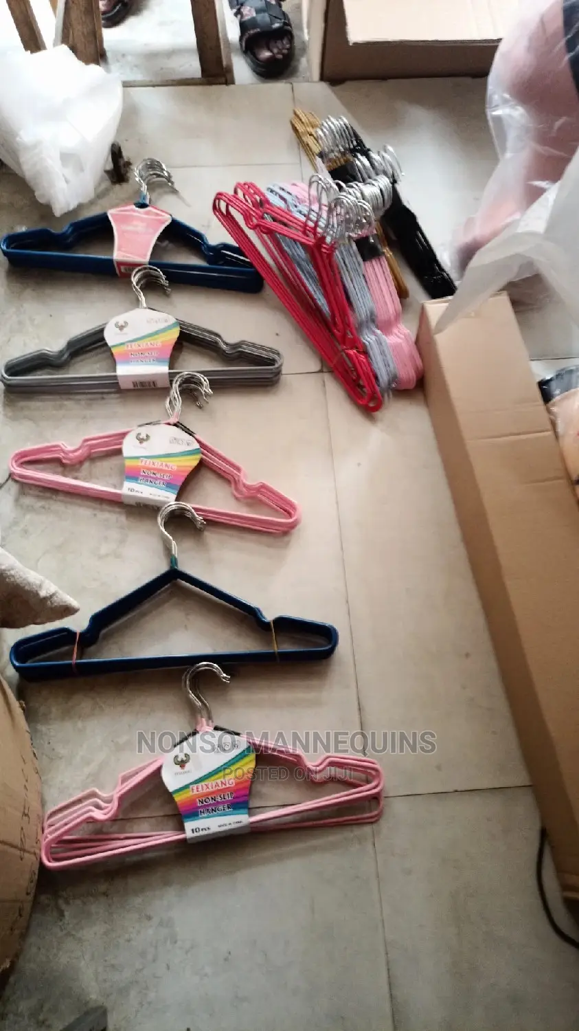 Coated Clothes Hangers Of Different Colors