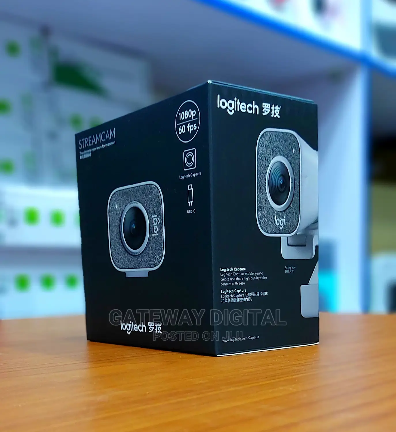 Logitech Streamcam, Live Streaming Cam, Full 1080p Hd-white