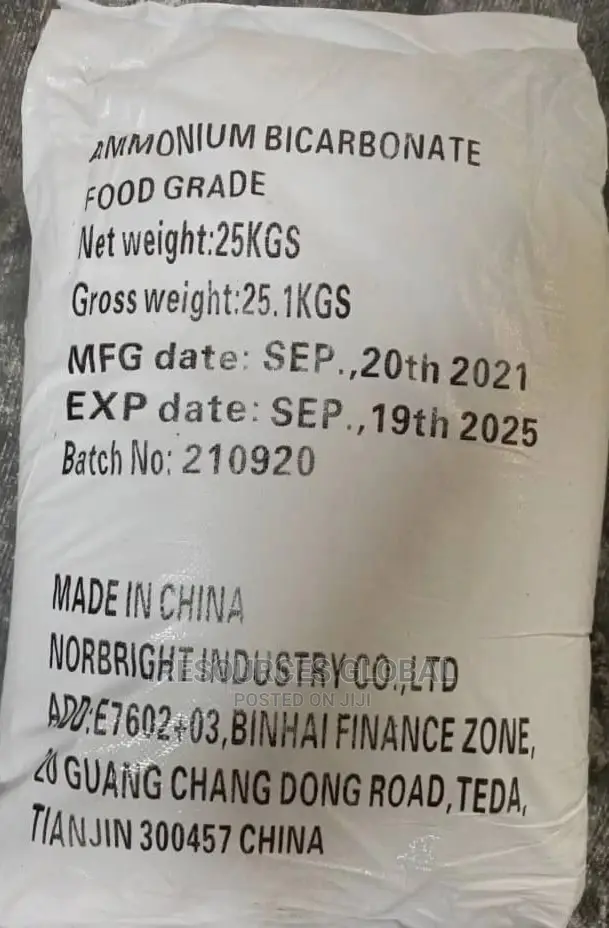Ammonium Bicarb 25kg Bag