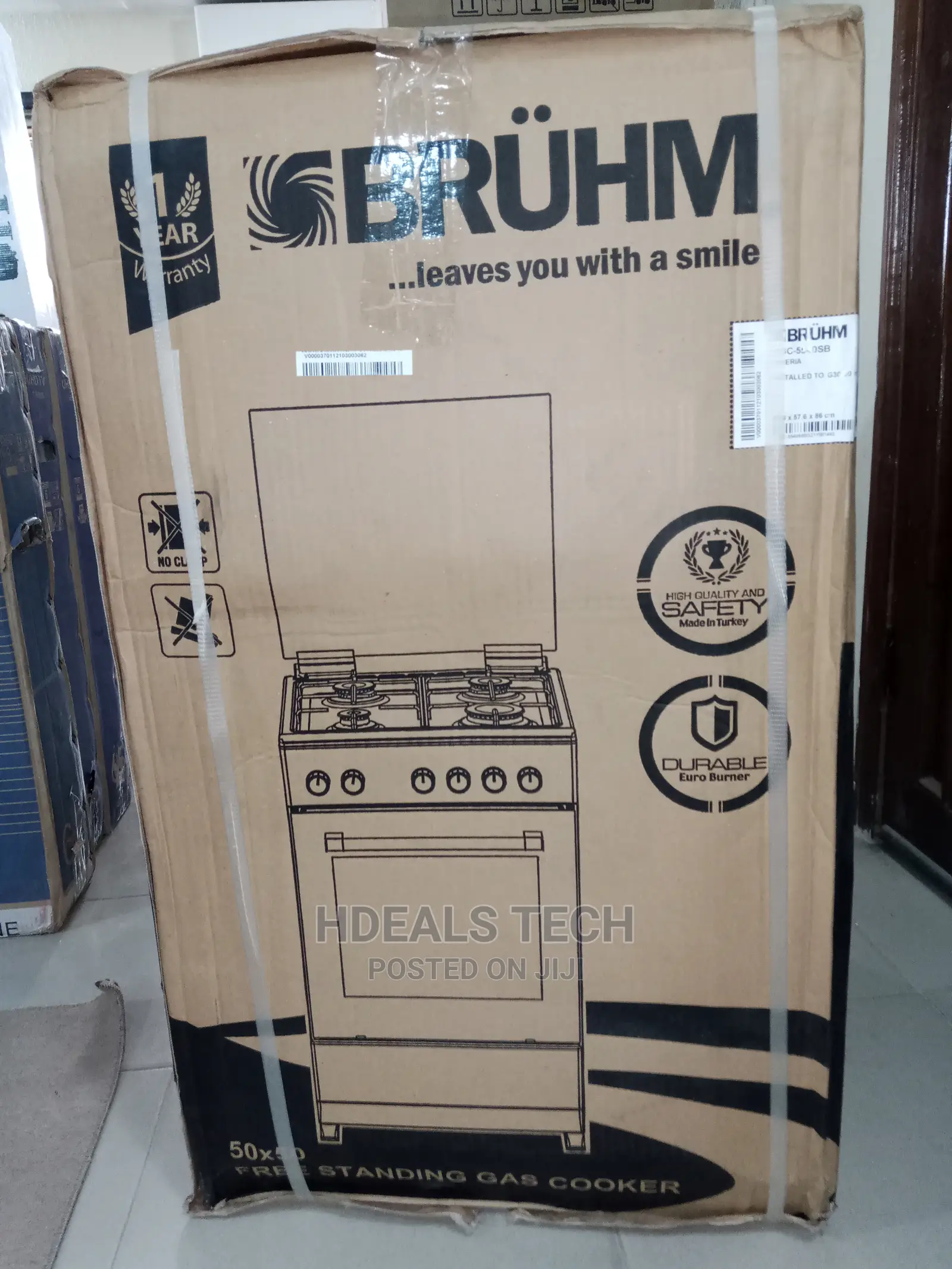 Bruhm Gas Cooker 4 Gas Burner