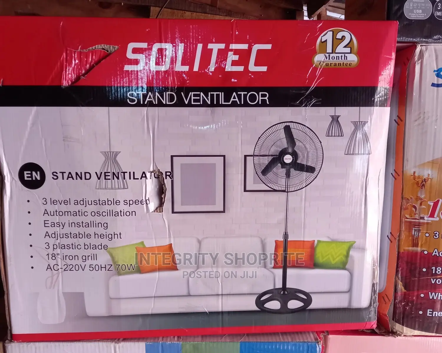 Solitec 18" Inch STANDING FAN