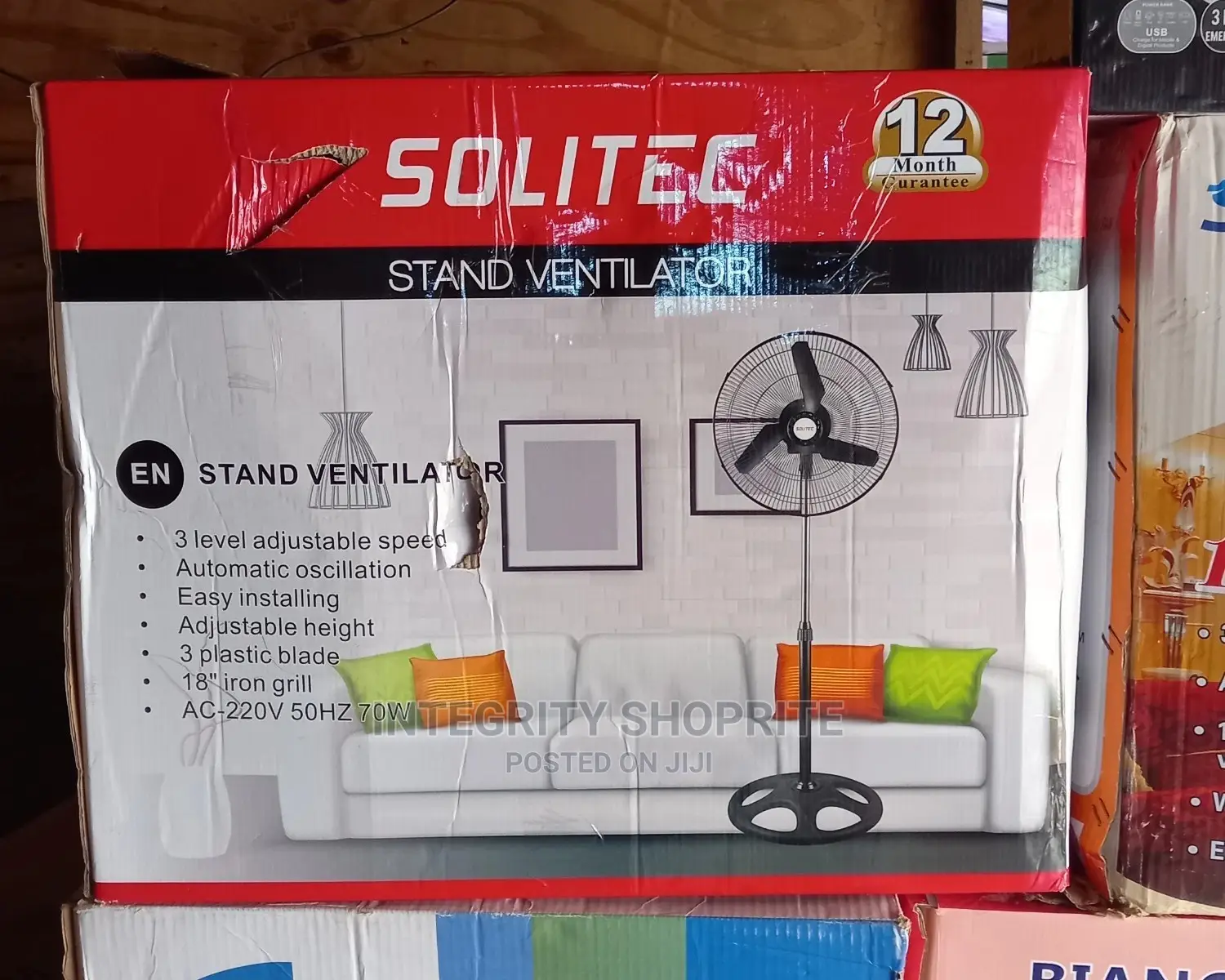 Solitec 18" Inch STANDING FAN