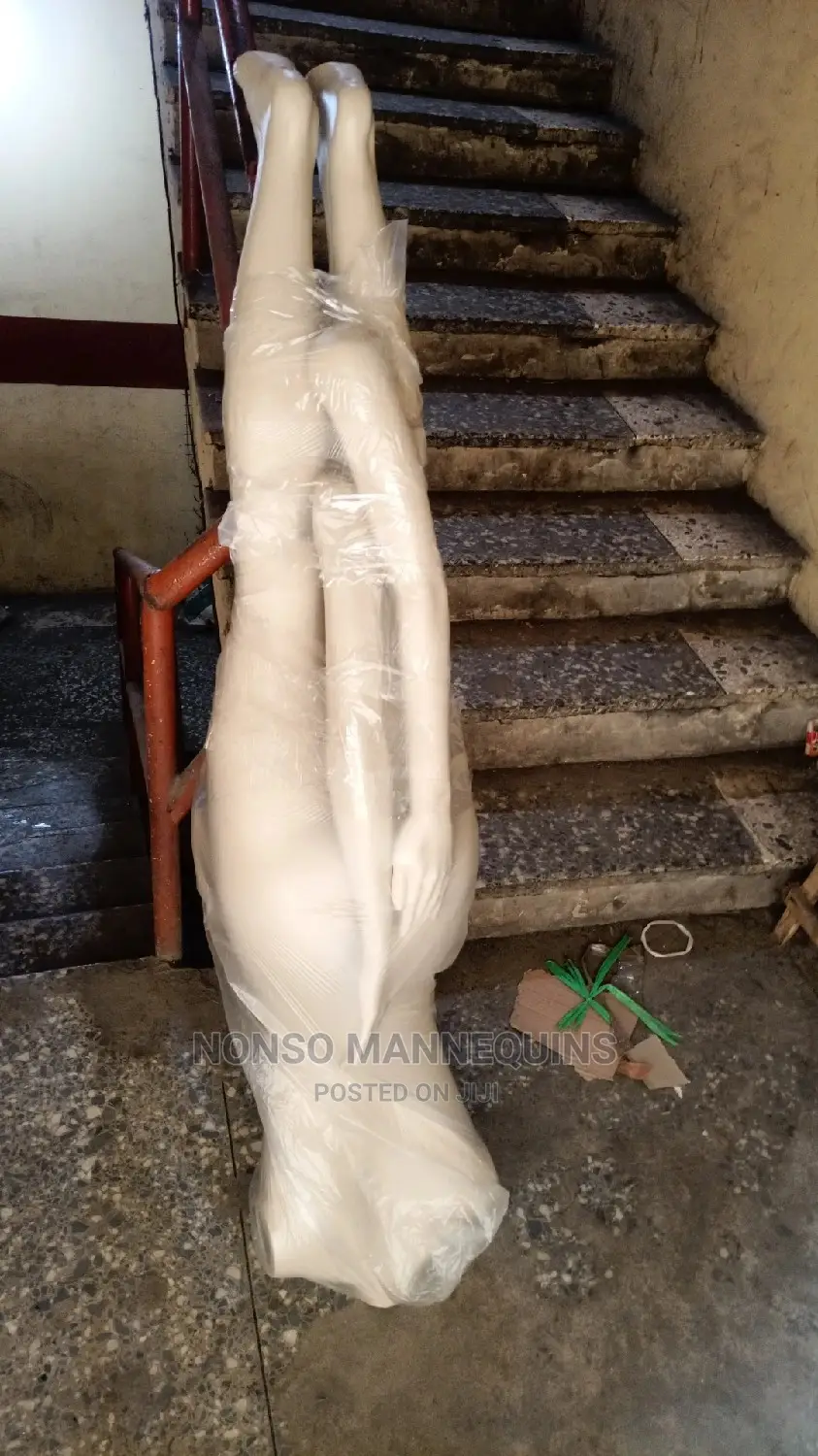Milk Color Female Headless Plastic Mannequin