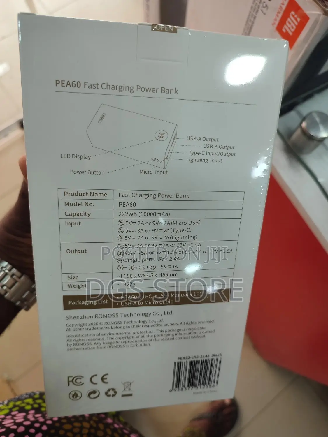 Romoss PEA60 60,000mah 22.5w Power Bank