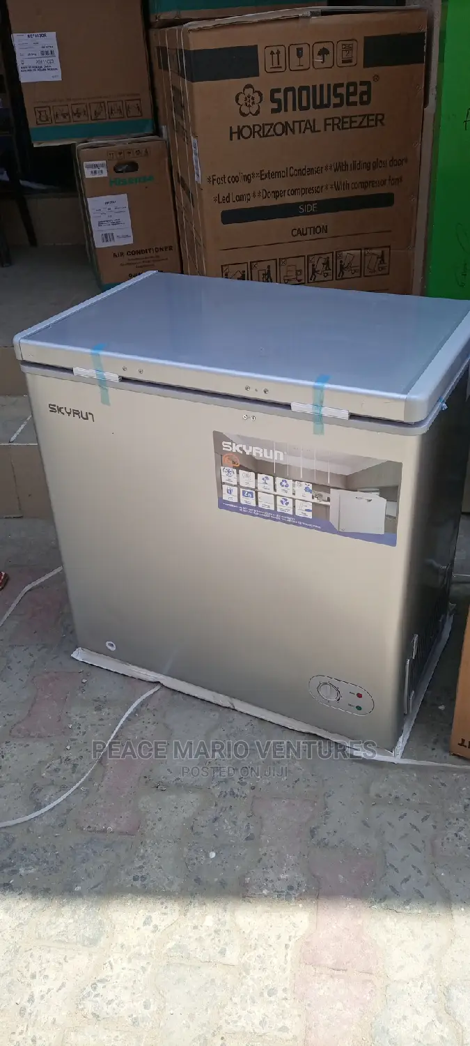 Original Skyrun Deep Freezer 155litres With 2years Warranty.