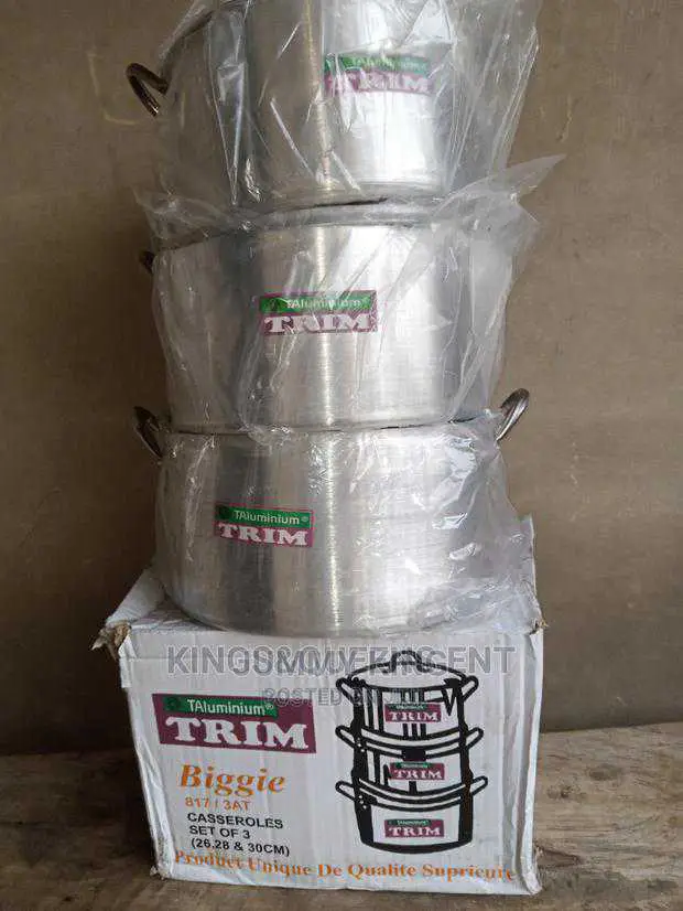 Aluminium Cooking Pot Set of 3