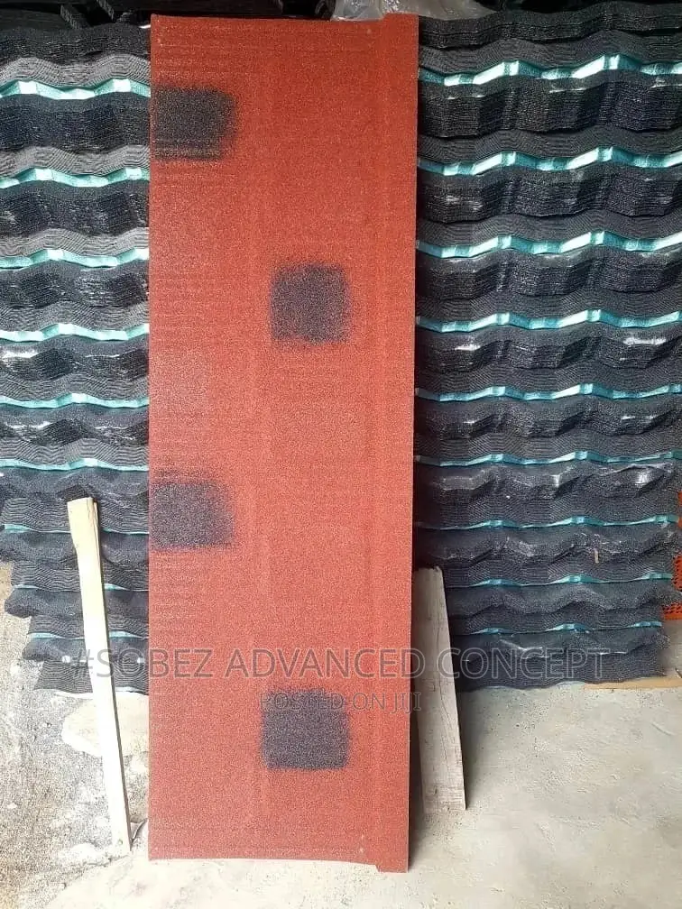 Black Patch Stone Coated Roof Tiles