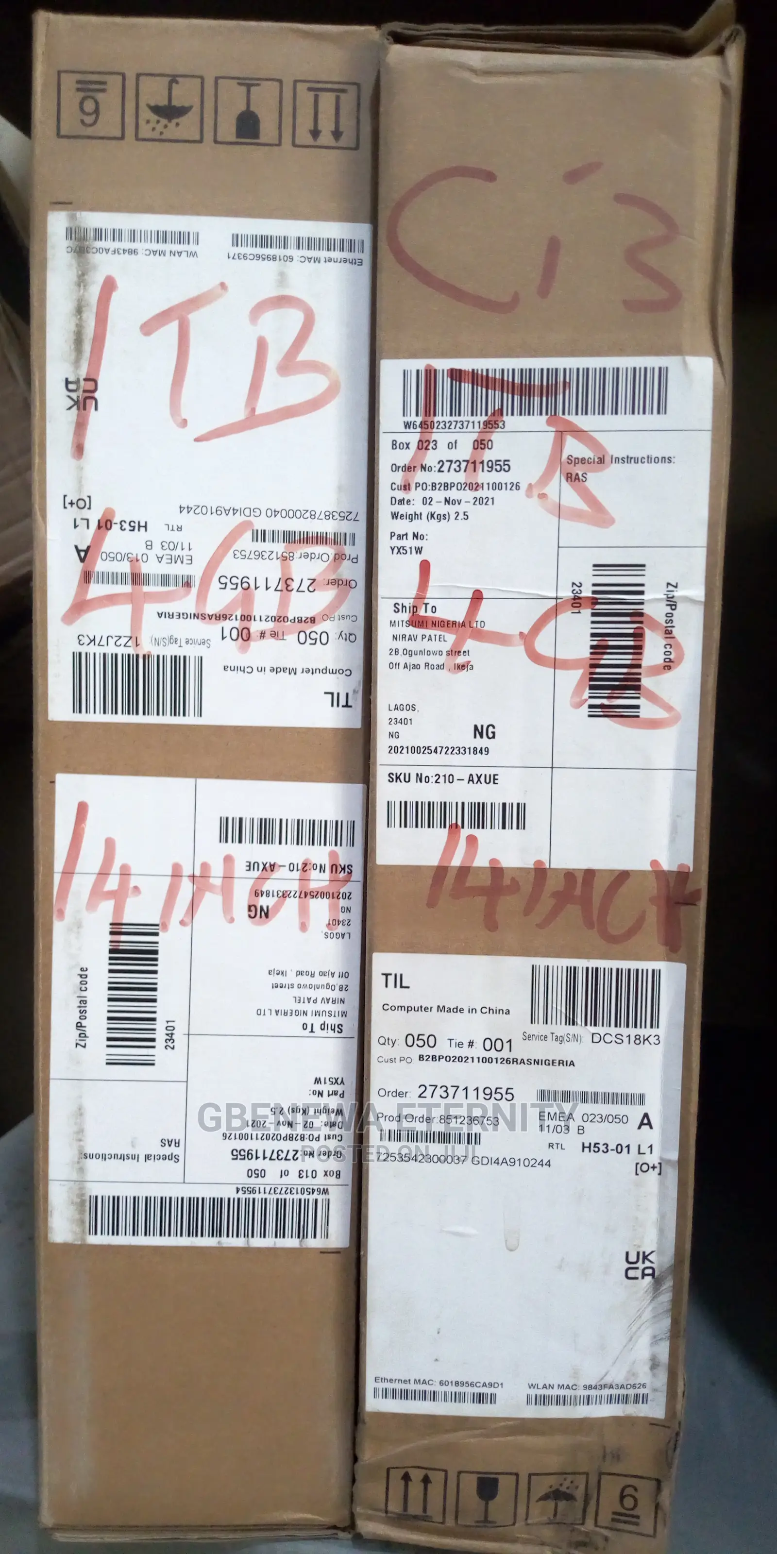 New Laptop Dell Vostro 3400 4GB Intel Core I3 HDD 1T