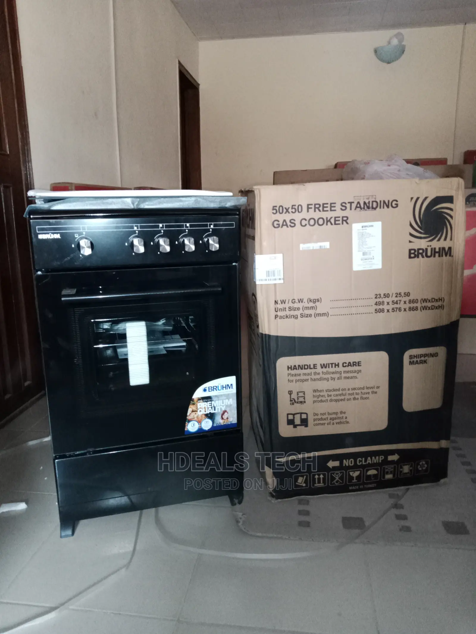 Bruhm Gas Cooker With Oven Plate