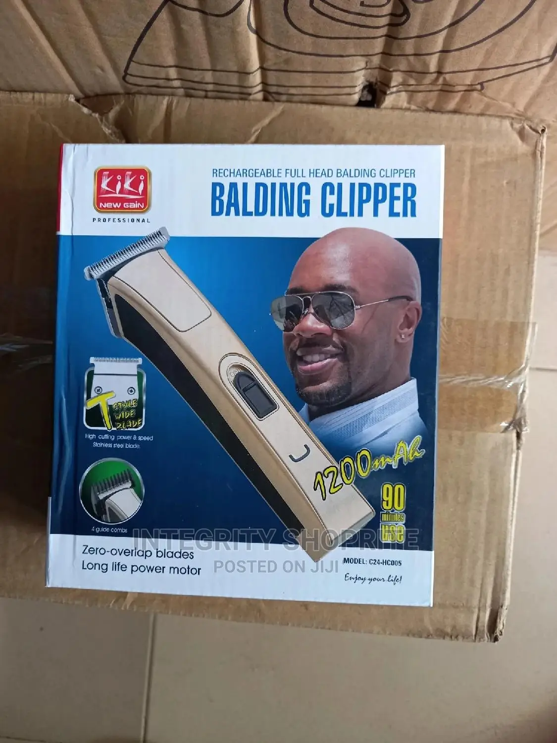 Kiki New Gain Rechargeable Full Head Balding Clipper
