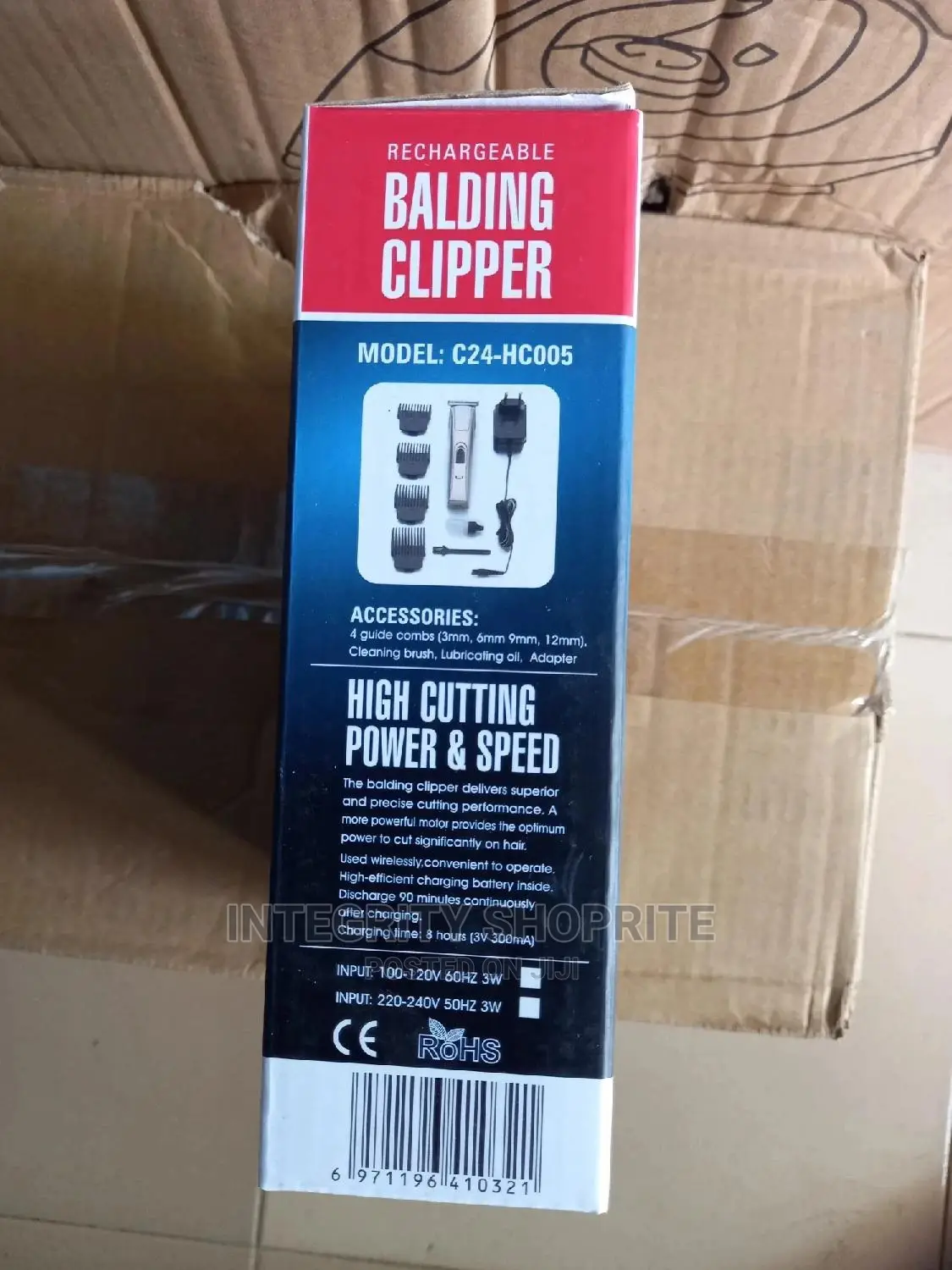 Kiki New Gain Rechargeable Full Head Balding Clipper