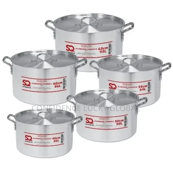 SQ Professional Galaxis Dorado Aluminum Set With Lid 45-63cm