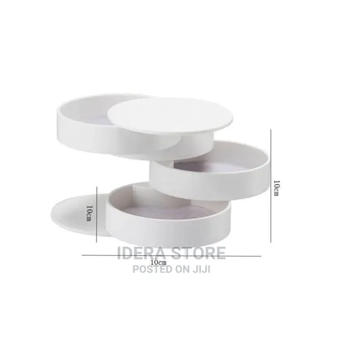 4 Layers Rotating Jewelry Organizer Box