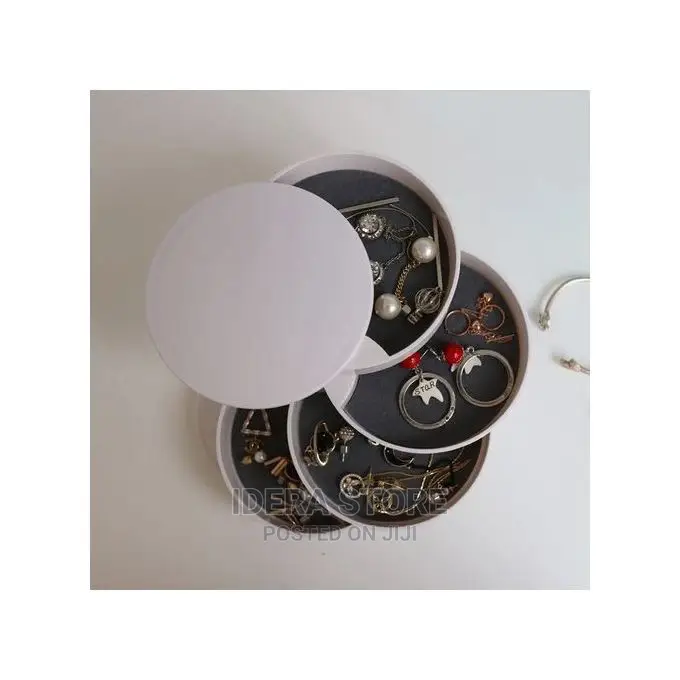4 Layers Rotating Jewelry Organizer Box