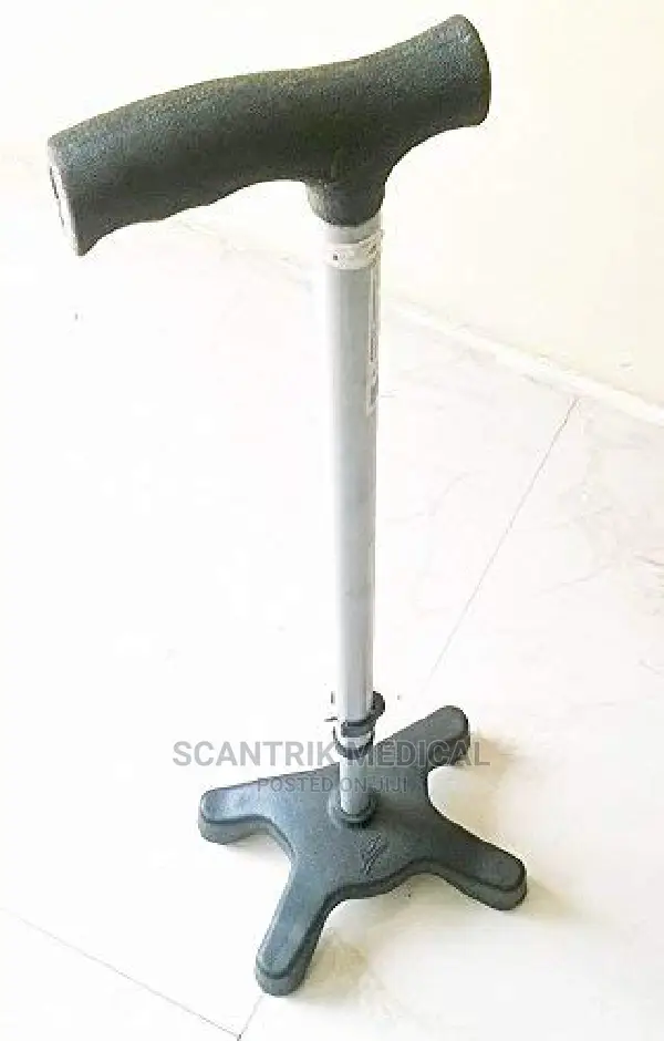 Aluminum Walking Stick/Cane With 4-Legs Rubber Tips