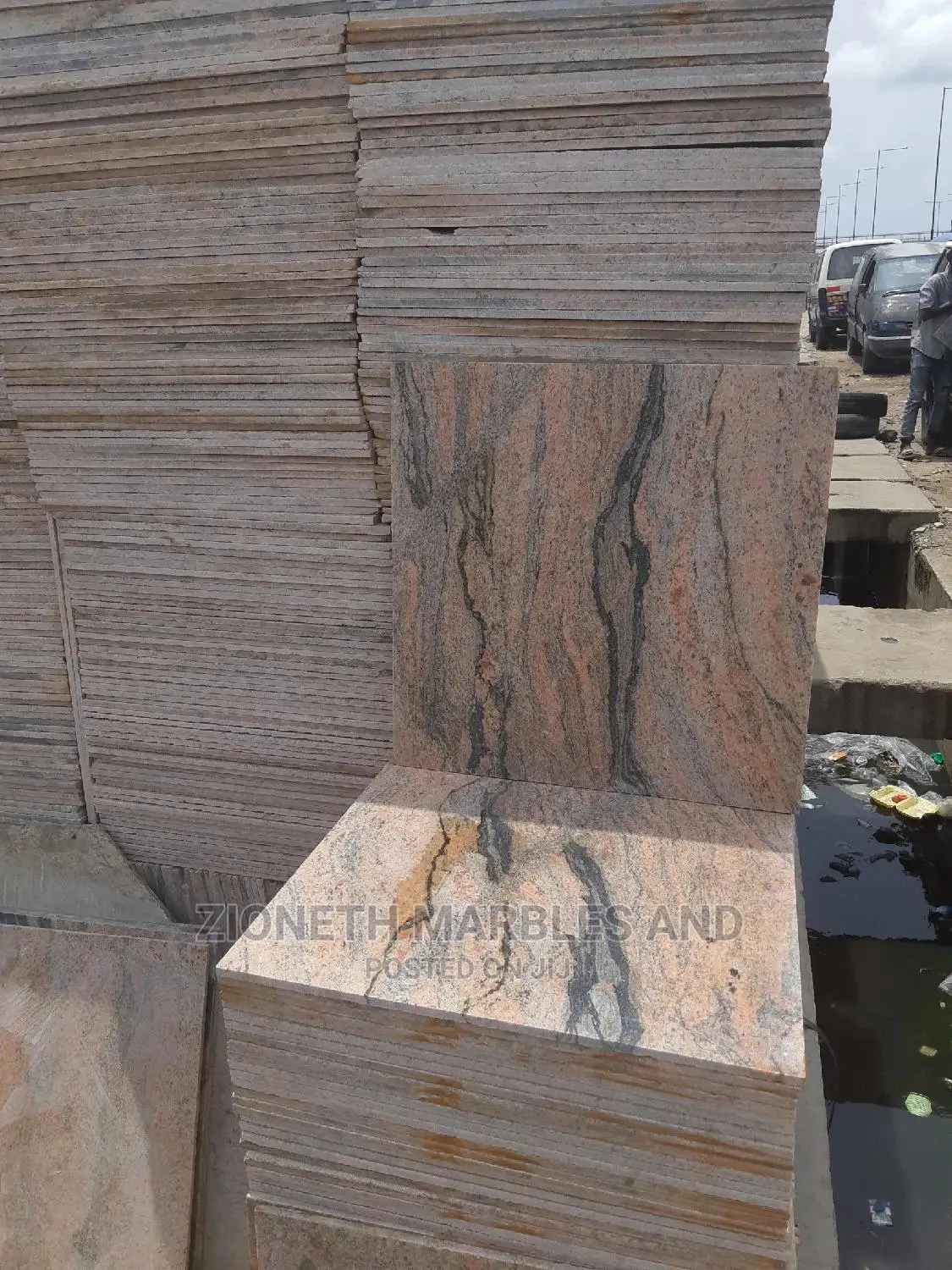 Nigerian Multi Colour Red Granite 60X60 Floor Tiles 10mm