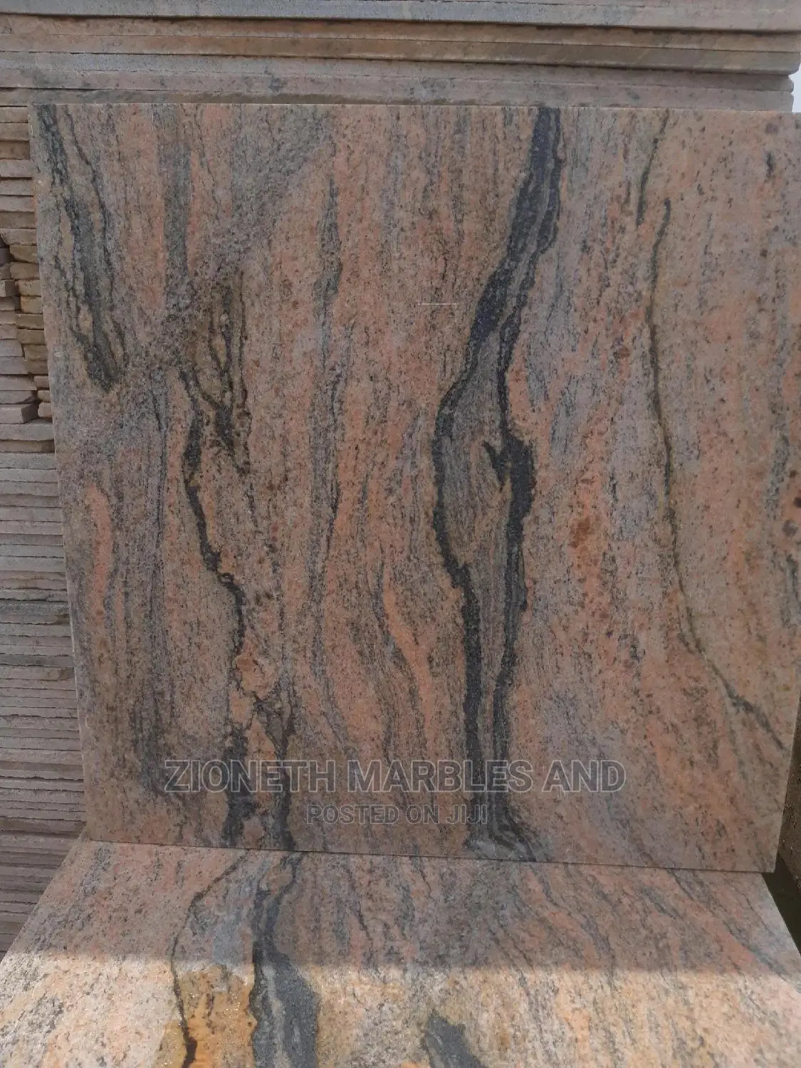 Nigerian Multi Colour Red Granite 60X60 Floor Tiles 10mm