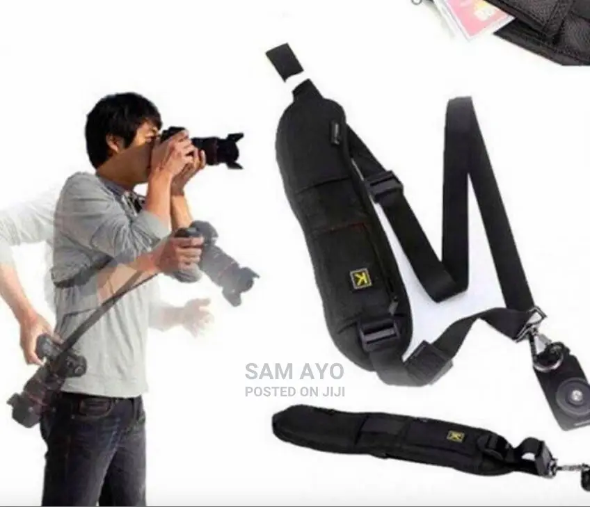 Camera Strap Belt With Metal Hook for SLR / DSLR Cameras