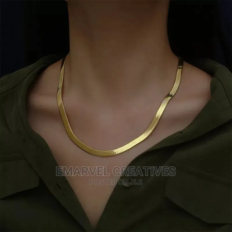 Non Tarnish Necklace 4mm/40-45-50cm Blade Necklace Snake