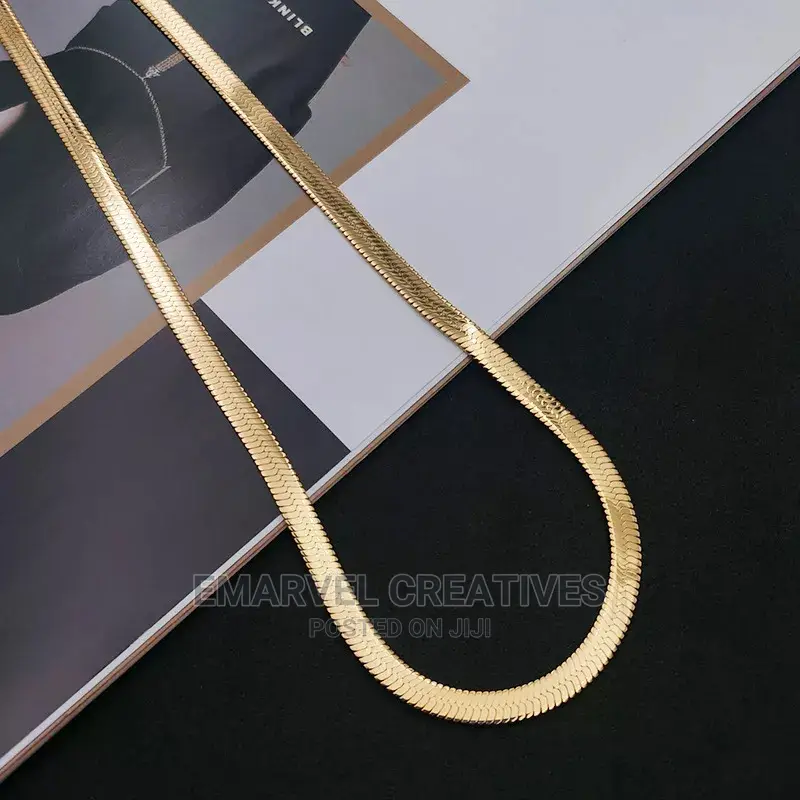 Non Tarnish Necklace 4mm/40-45-50cm Blade Necklace Snake