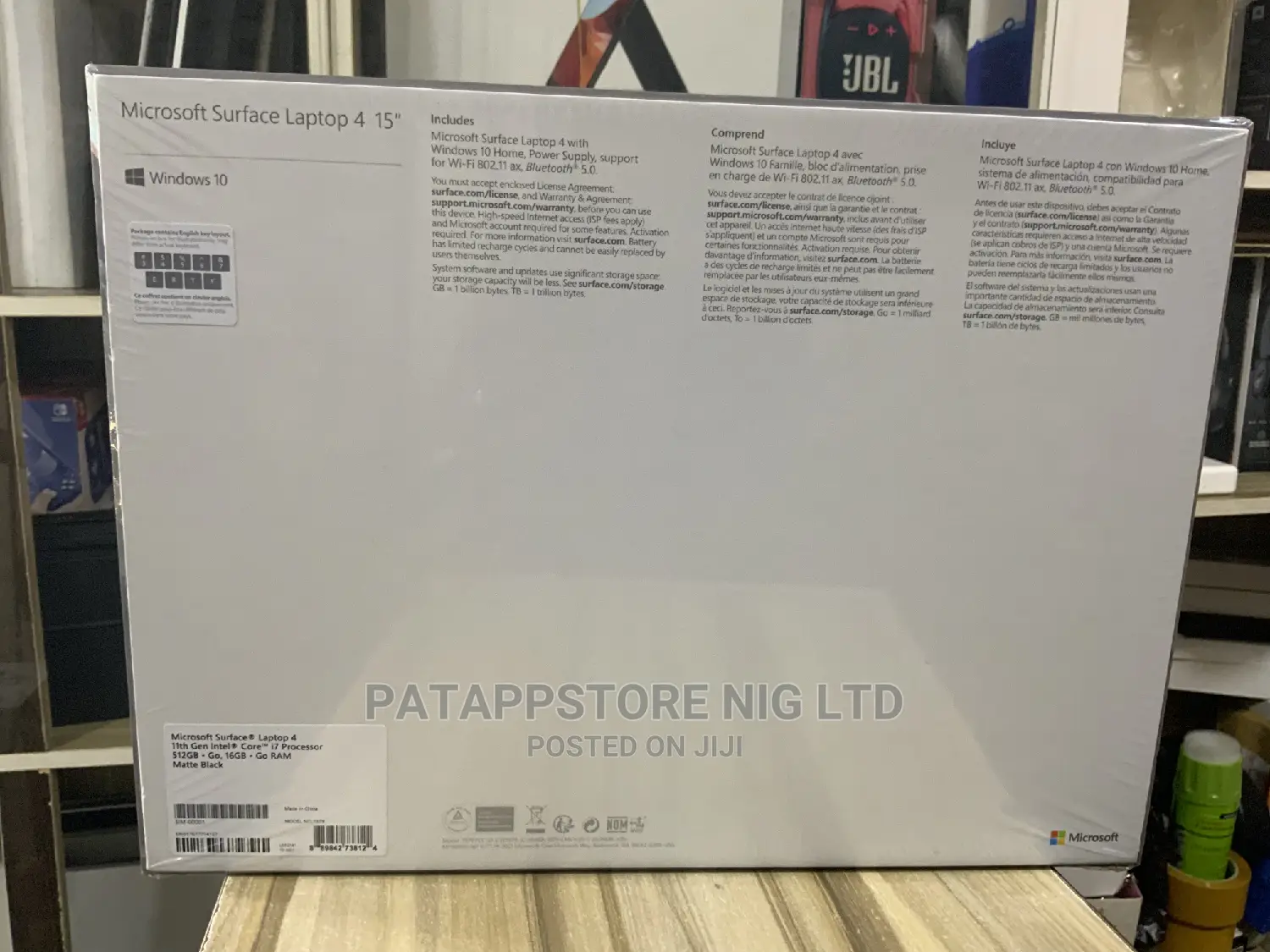 New Laptop Microsoft Surface Laptop 16GB Intel Core i7 SSD 512GB