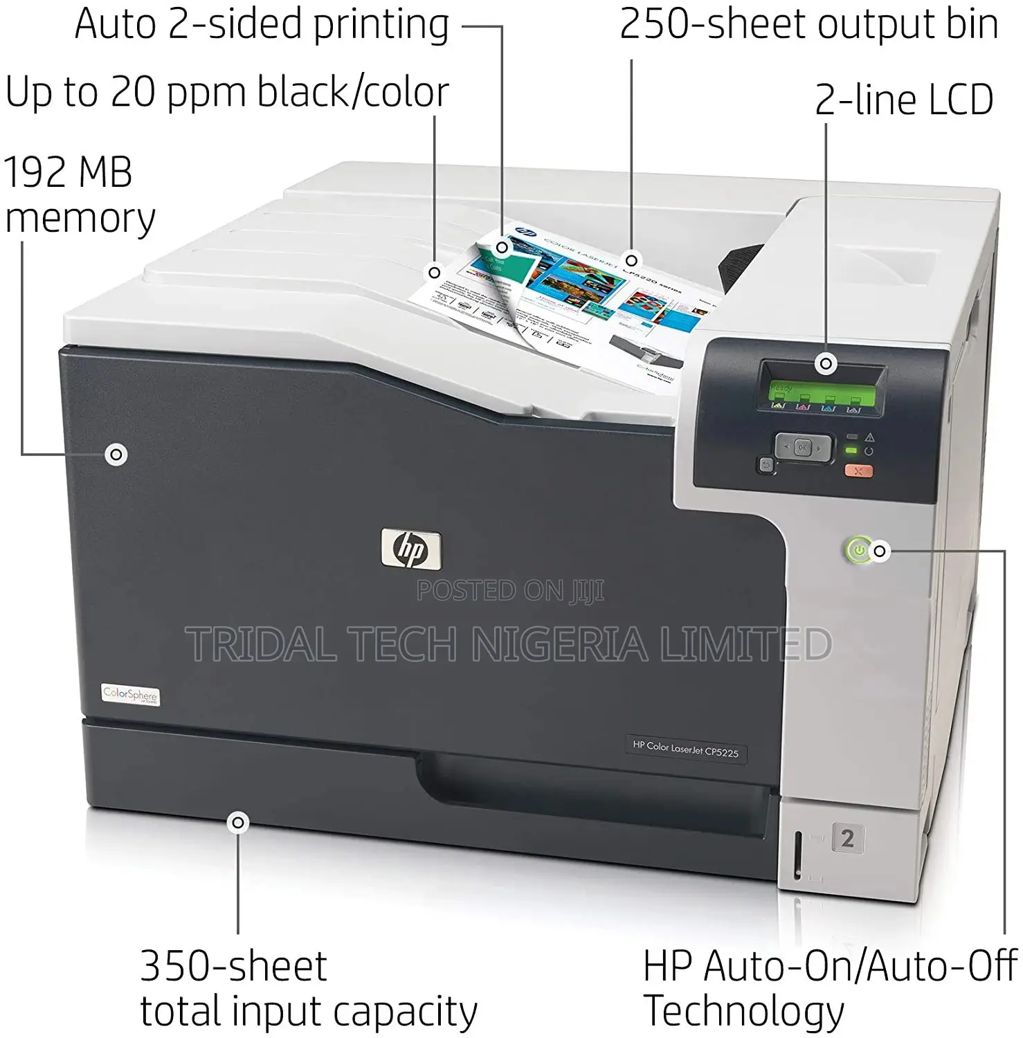HP Color Laserjet Professional Cp5225dn Printer