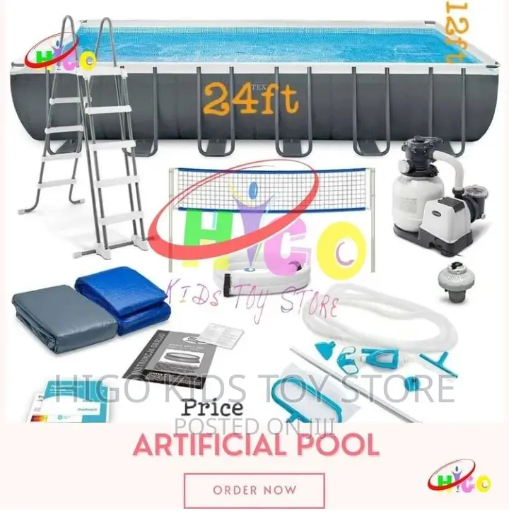Above Ground Swimming Pool 24ft by 12ft