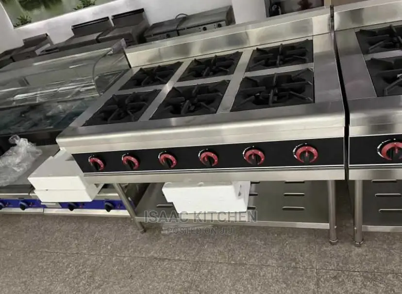 Industrial Standing 6burner Cooker Without Oven