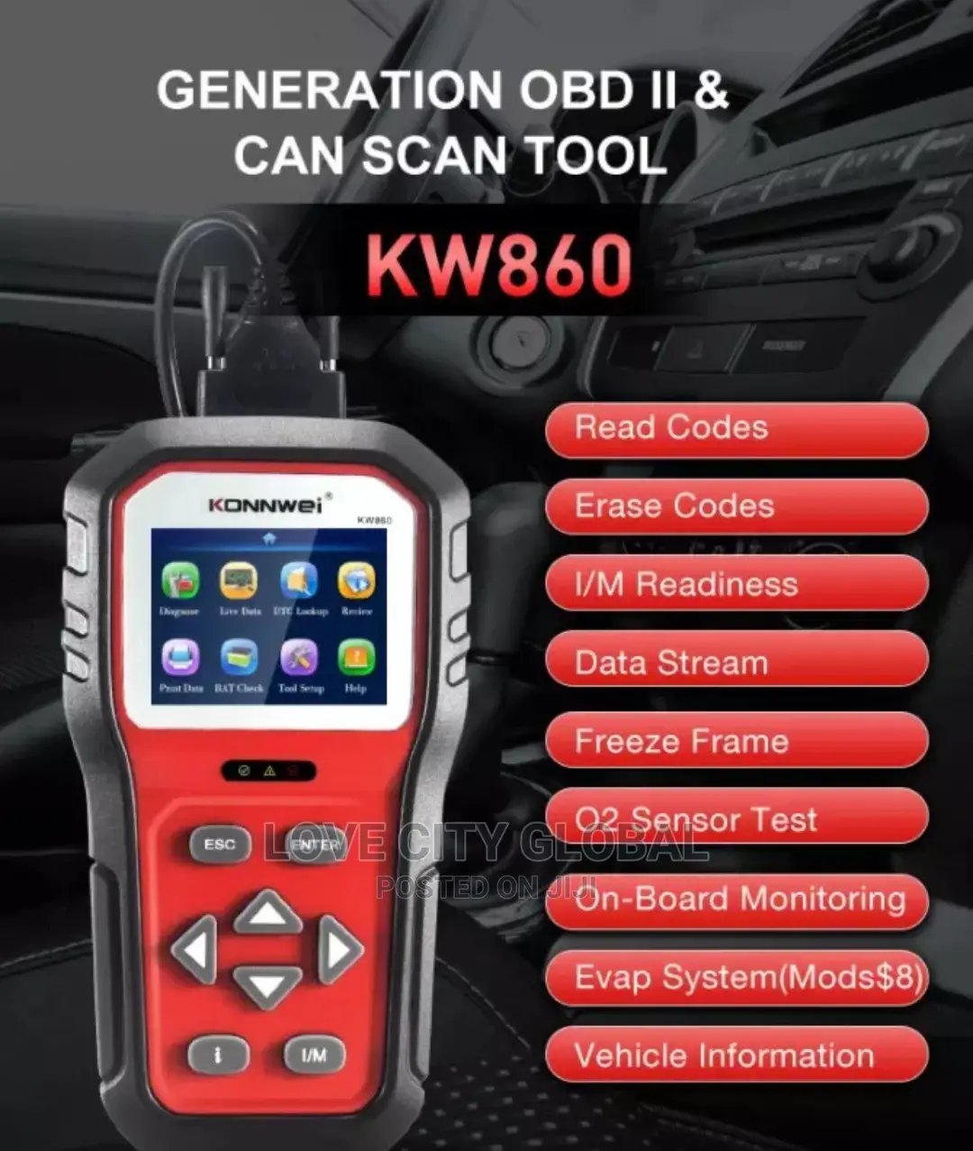 Konnwei Kw860 OBD Ii Diagnostic Tool Car Scanner Kw 860 Obd2