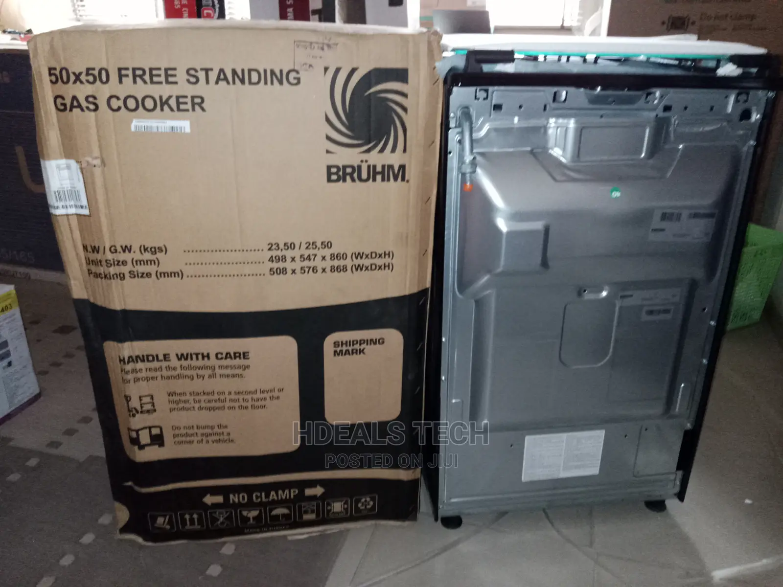 Bruhm Gas Cooker With Cover 4 Gas Burner Gas