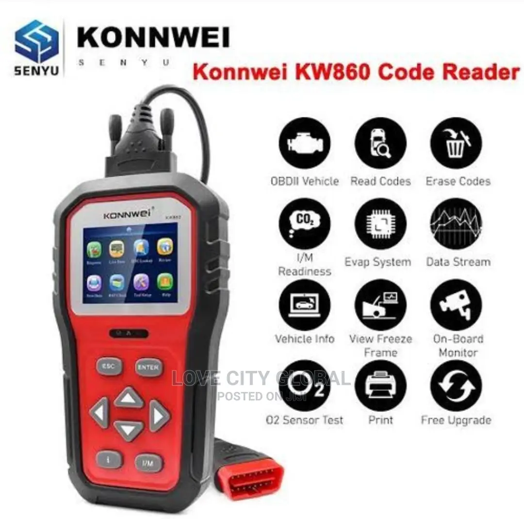 KW860 OBD2 Car Scanner Big Truck, Gasoline Patrol Vehicles