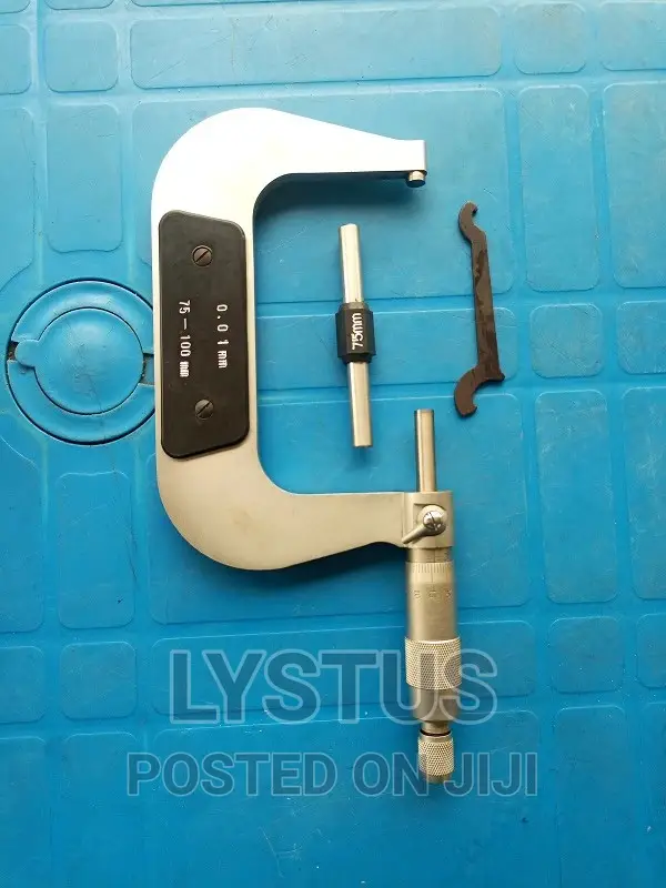 75-100mm Outside Micrometer 0.01mm Graduations in Wooden Cas