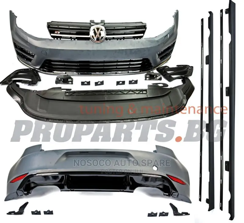 Front Bumper and Full Light Golf 7 2015