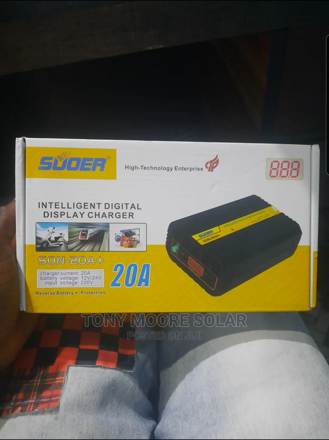 20A SOOER Intelligent Digital Display Battery Charger