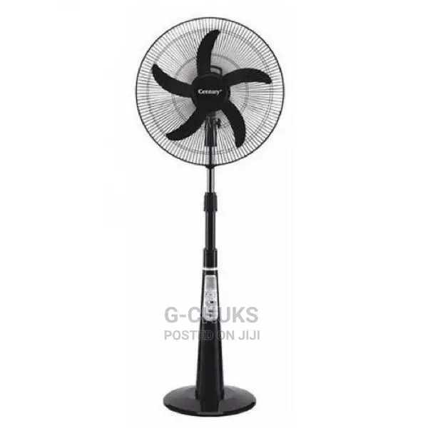 Century 16 Rechargeable Fan+Remote+LED Light -BLACK