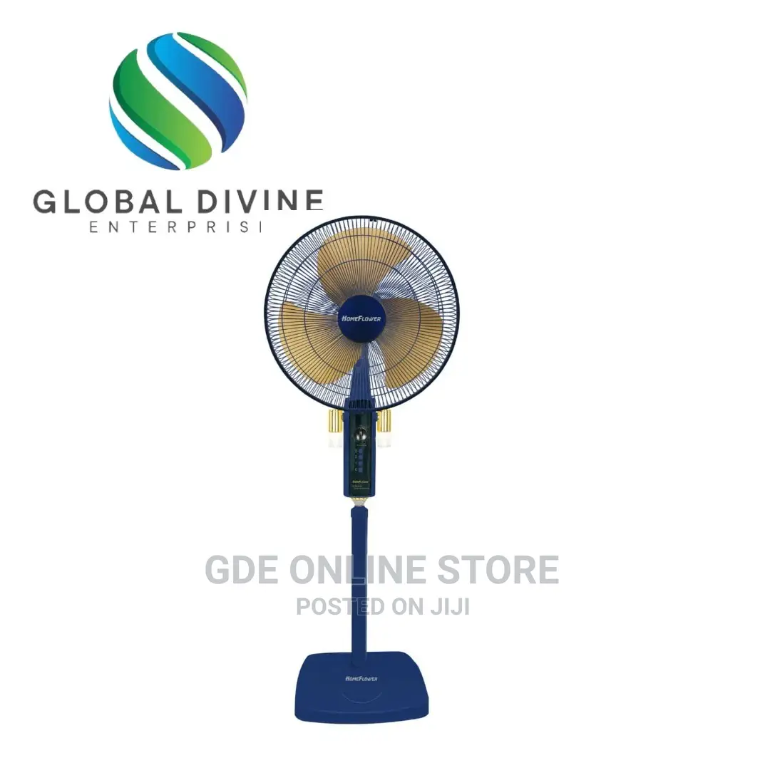 Homeflower Standing Fan With LED Light