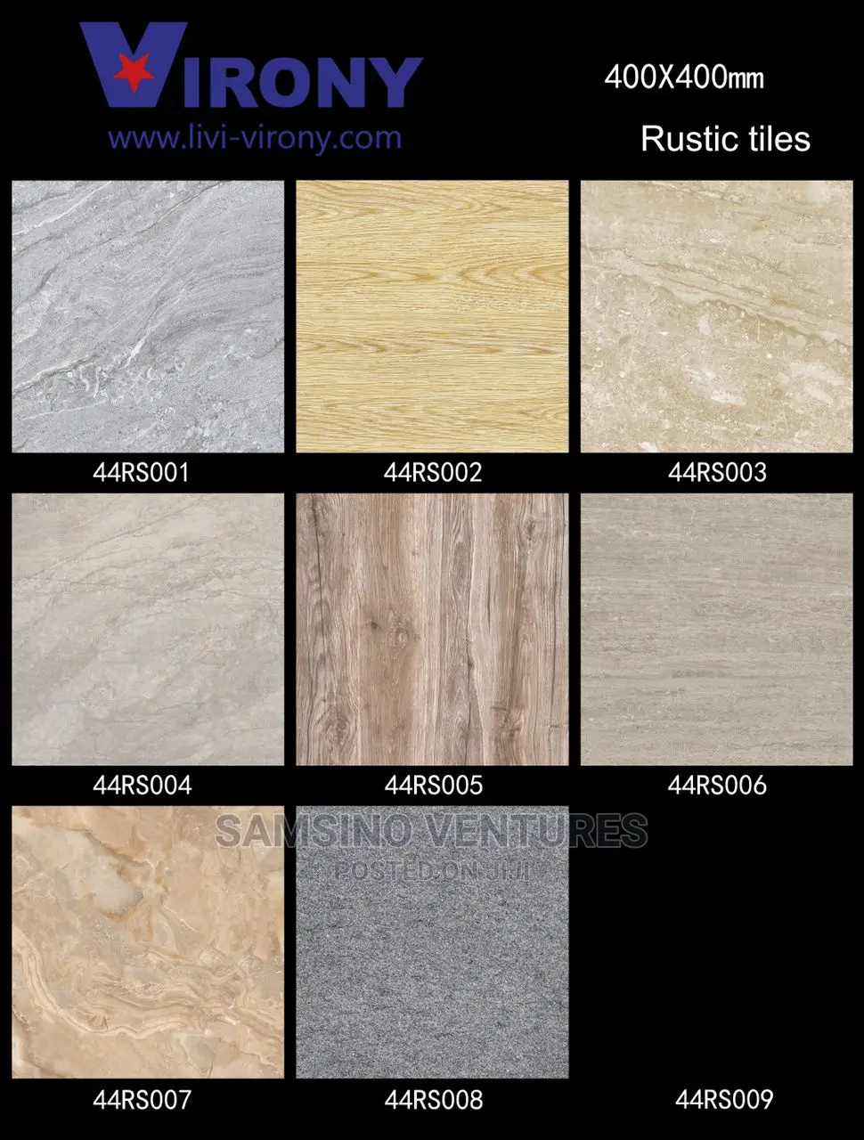 Rustic 40x40 for Bathroom and Kitchen Floors.