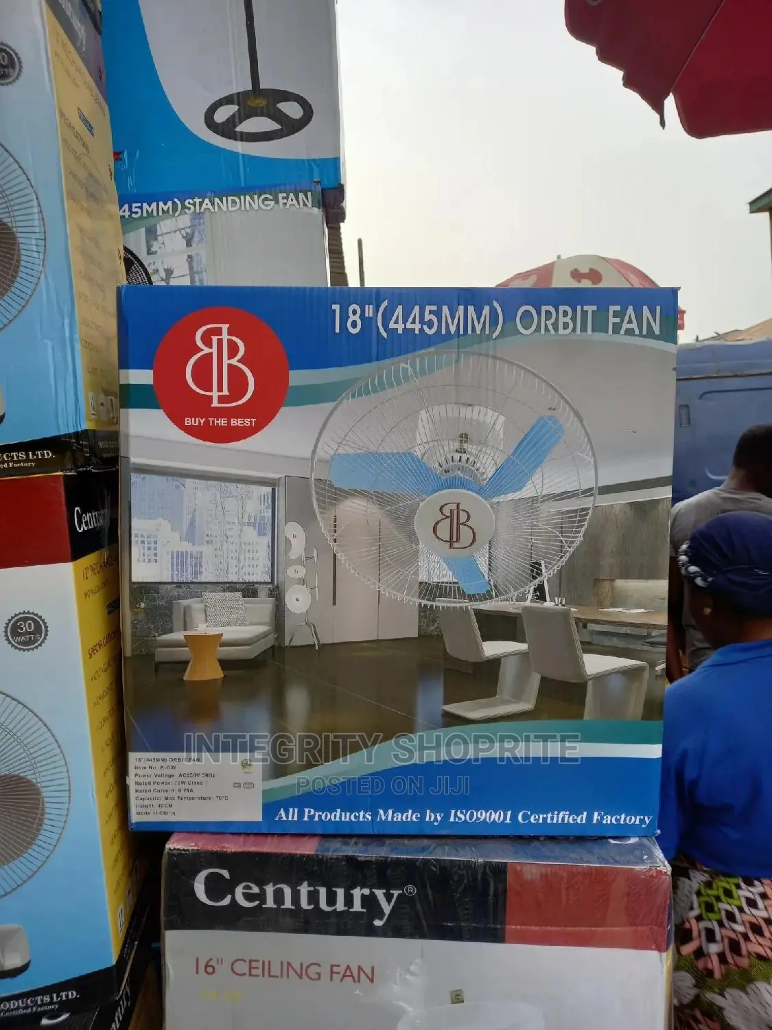 Bb 18 Inch (445mm) Orbit Fan