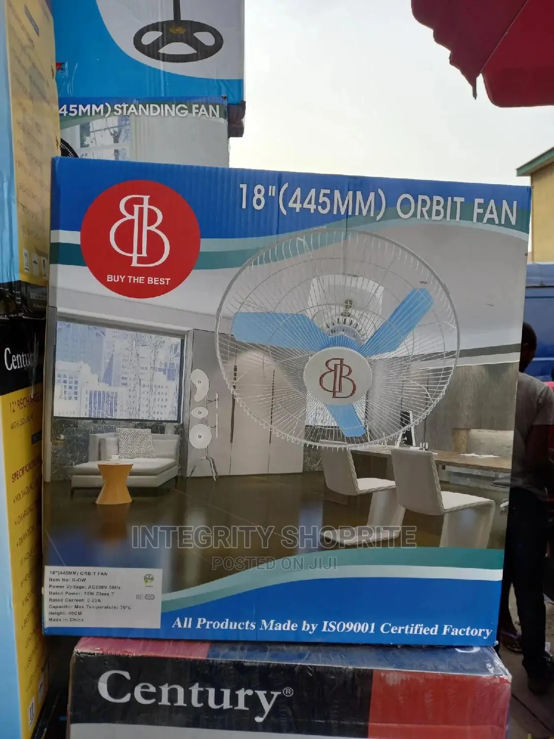 Bb 18 Inch (445mm) Orbit Fan