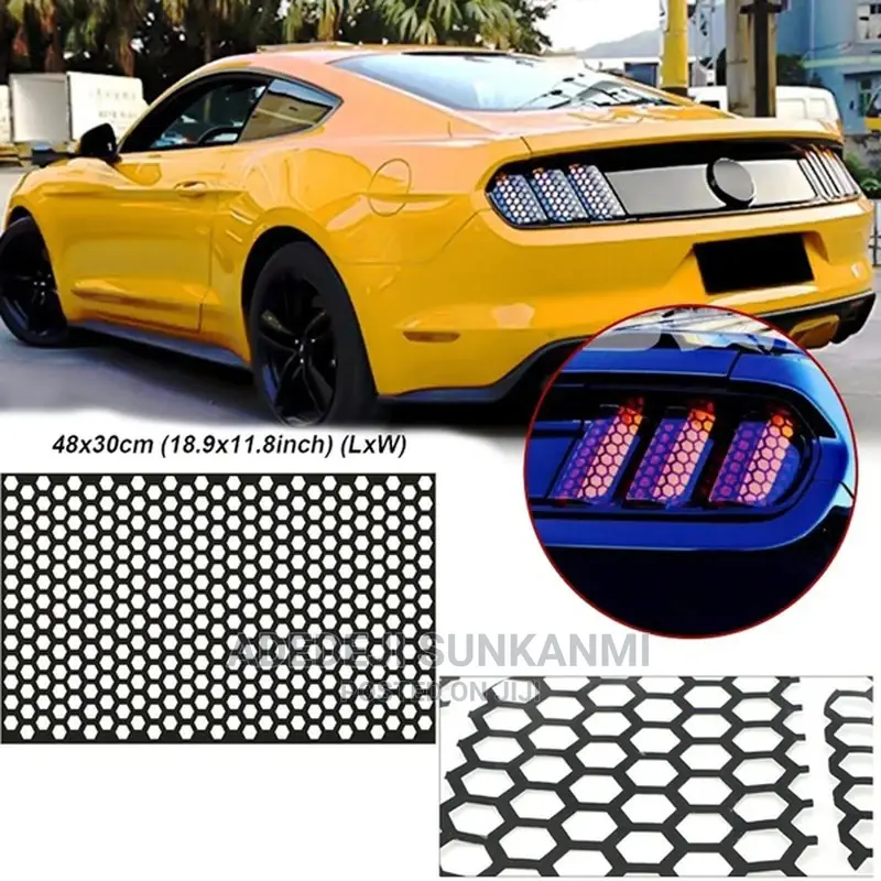 Honeycomb Car Sticker Hollow Auto Lamp Film