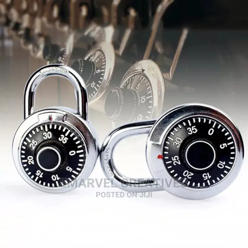 1pcs Rotary Padlock Digit Combination Code Lock Safe Round