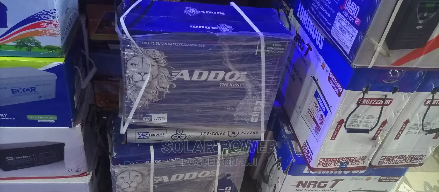 Addo Tubular Battery 12v220ah
