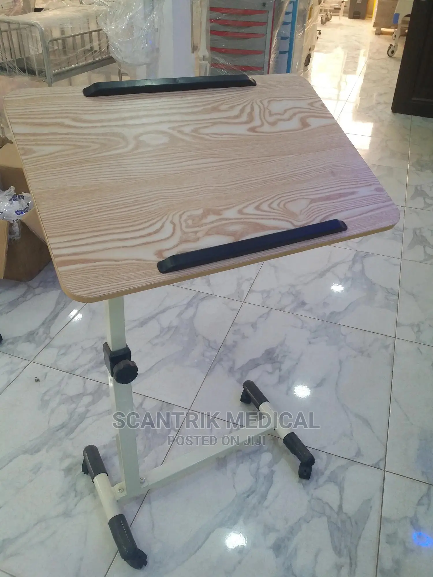 Overbed Table With Wheels for Full/Over Beds