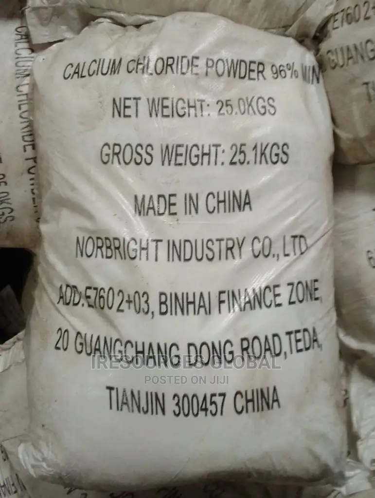 Calcium Chloride Powder 25kg Bag 96% Min