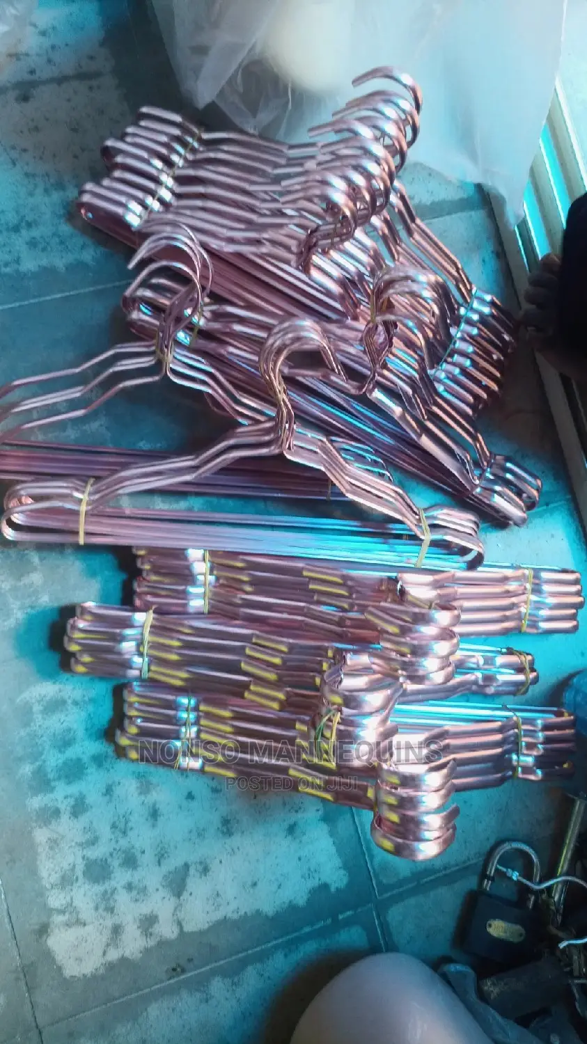 Bundles of Aluminum Made Rose Gold Hangers
