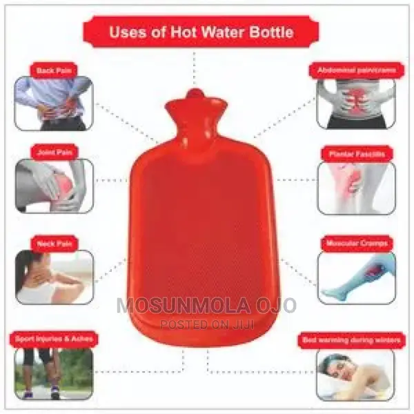 Reusable Hot Water Bottle/Bag for Pain Relief Heat Therapy