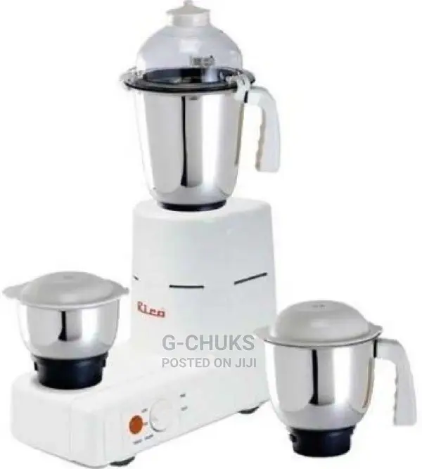 Rico Mixer Grinder - 3 Stainless Steel Blender Cup - Mg-828