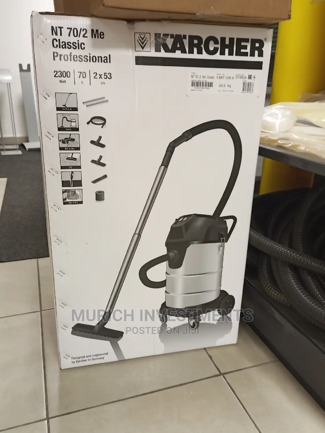 Wet and Dry Vacuum Cleaner Nt 70/2 Me Classic